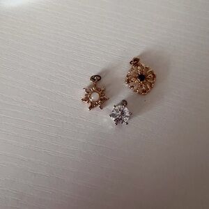 Elegant Gold and Silver Charm Set